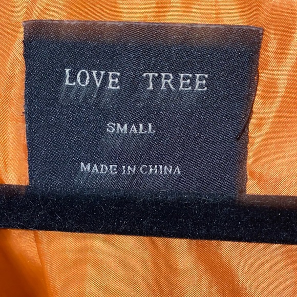 LOVE TREE BLACK BOMBER JACKET - Picture 2 of 4